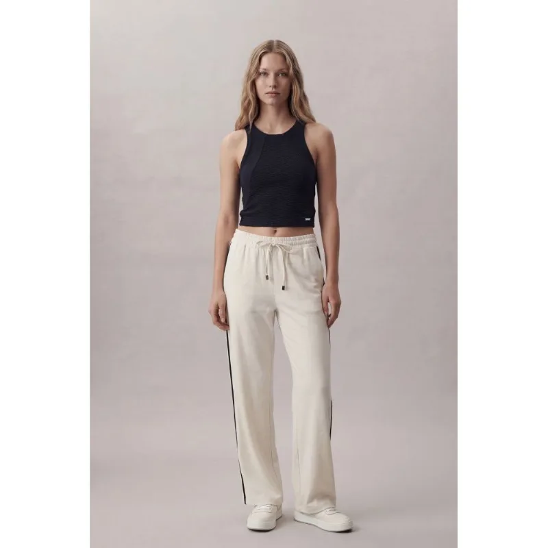 Top Calvin Klein Jeans Feminino Cropped Ribana Busto Recorte - Marinho Top Calvin Klein Jeans Feminino Cropped Ribana Busto Recorte Marinho Gg