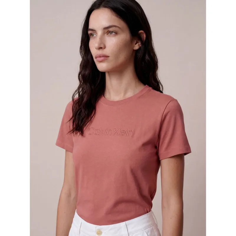 Camiseta Logo Embossed Bordado - Blush Camiseta Logo Embossed Bordado Blush Gg