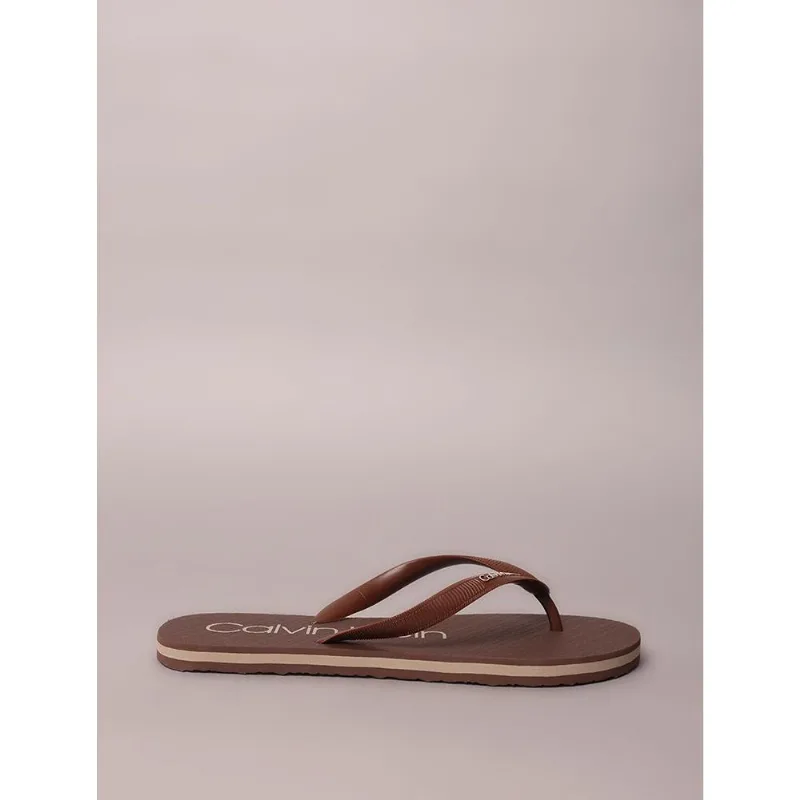 Chinelo Swim Calvin Klein - Marrom Chinelo Swim Calvin Klein Marrom 37/38