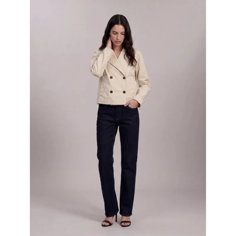 Trench Coat Calvin Klein Curto - Areia Trench Coat Calvin Klein Curto Areia p