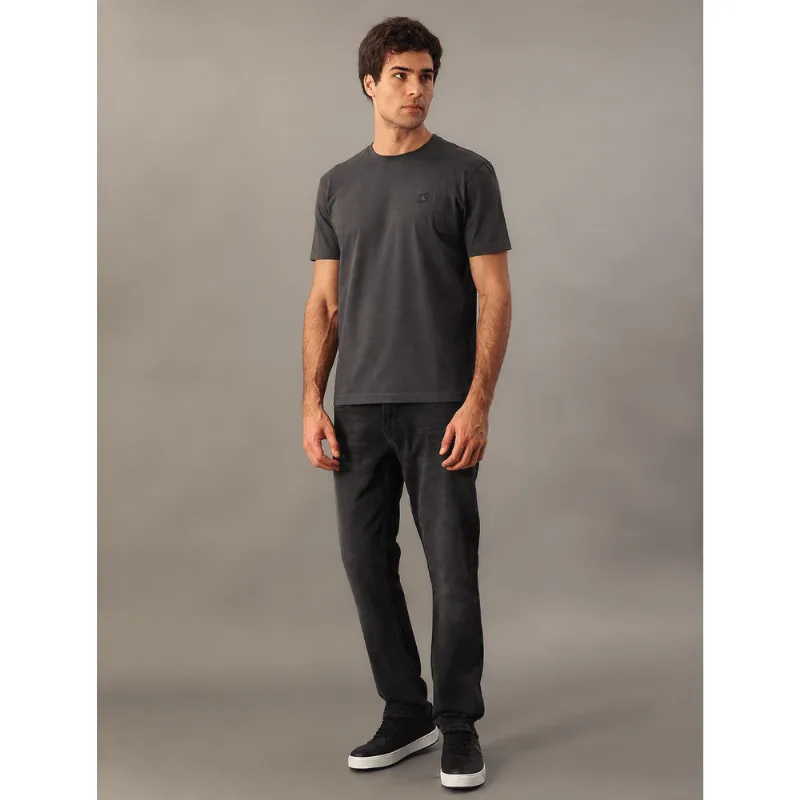 Camiseta Manga Curta Calvin Klein Jeans Masculino Patch - Chumbo Camiseta Manga Curta Calvin Klein Jeans Masculino Patch Chumbo Gg
