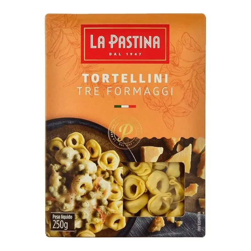 Macarrão Italiano Tortellini De Três Queijos La Pastina 250g