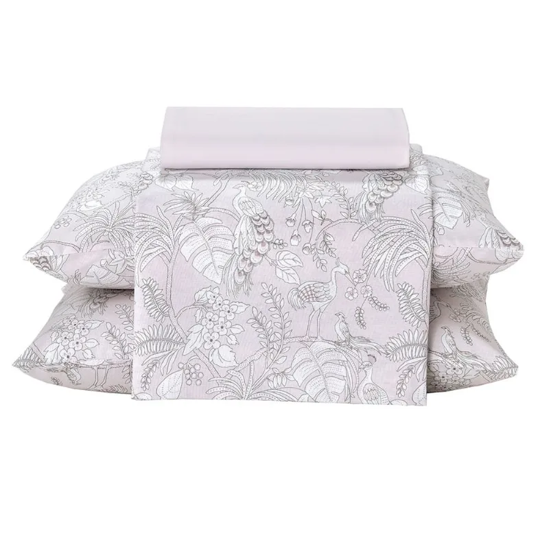 Jogo de Cama Döhler Pluma 100% Algodão Queen 4 peças