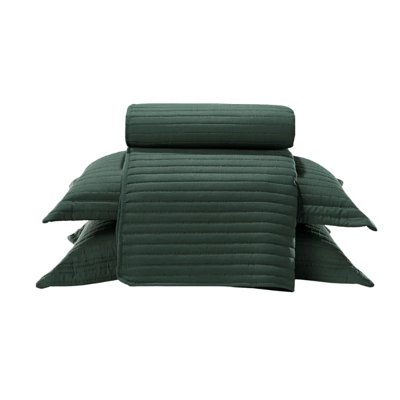 Kit Colcha Döhler Maestro Queen Dupla Face Verde 3 Peças