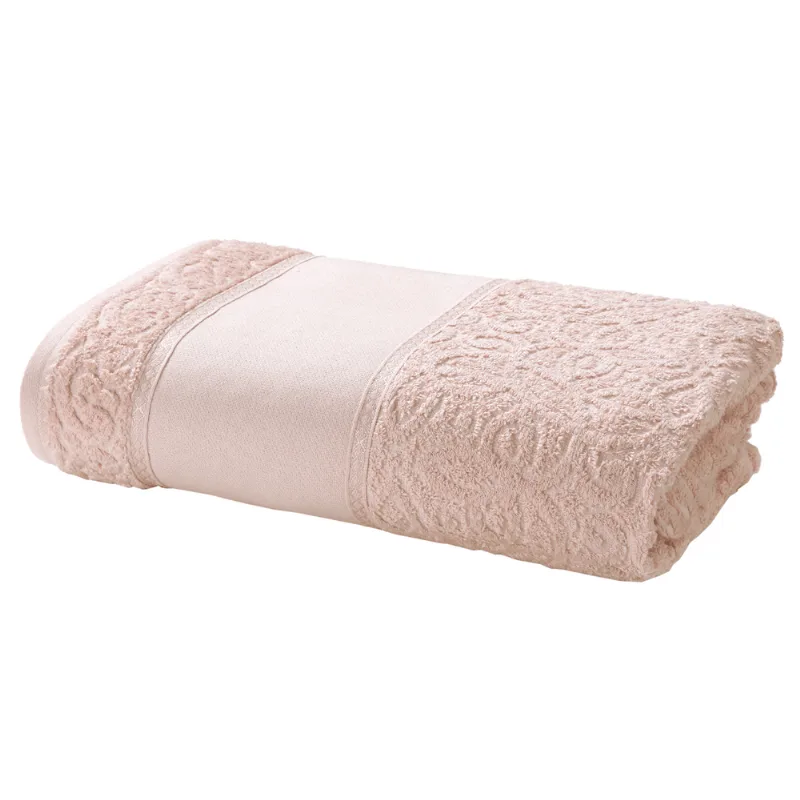 Toalha de Lavabo Döhler Sofia para bordar Toalha de Lavabo Döhler Sofia Rosa Claro para bordar