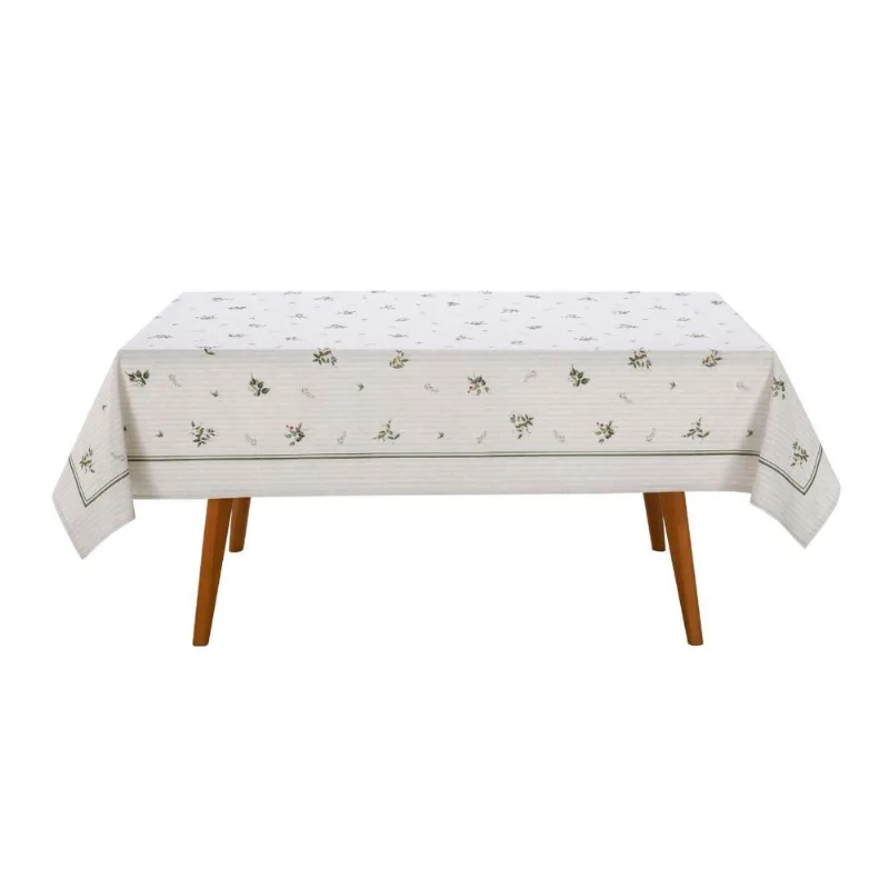 Toalha de Mesa Retangular Döhler Clean Renova Amélia 8 Lugares