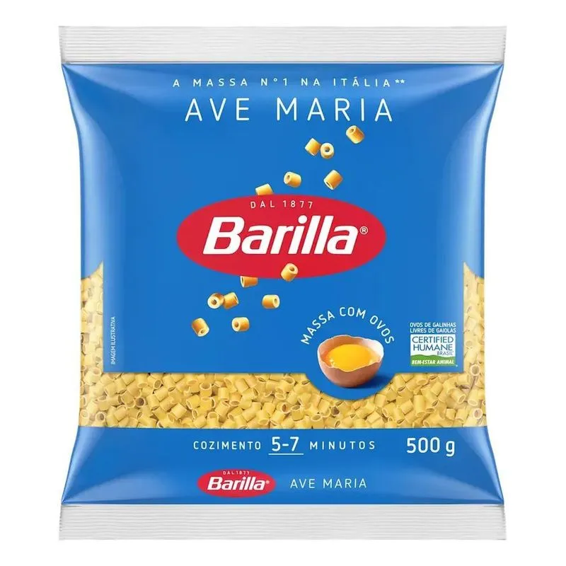 Massa Com Ovos Ave Maria Barilla Pacote 500g