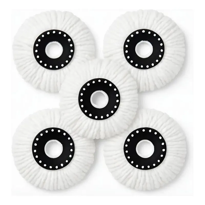 3x Kit 5 Refil Balde Mop Limpeza 360 Para Esfregão Giratório