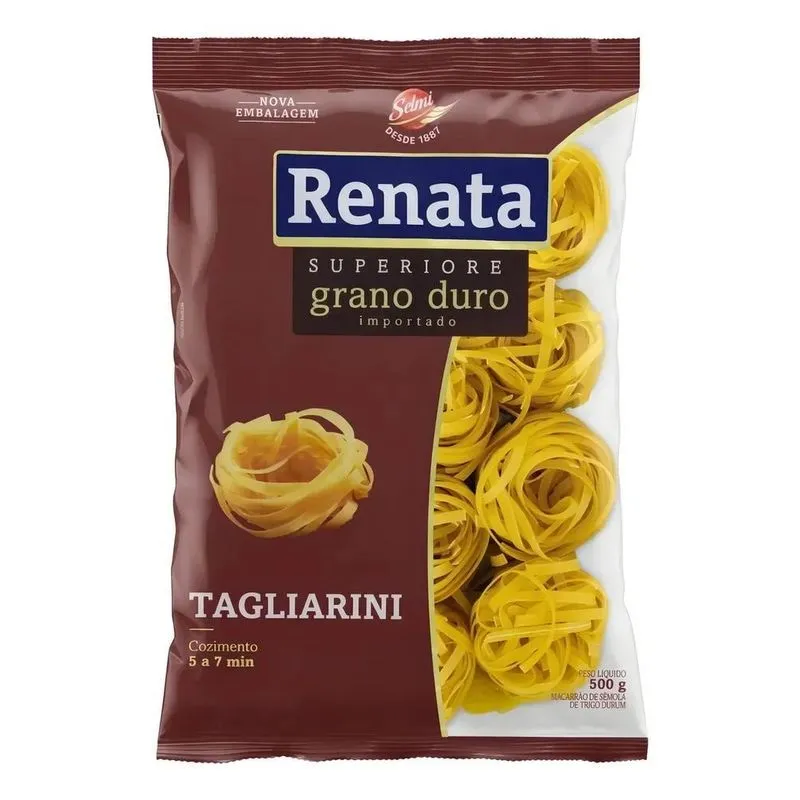 Macarrão De Sêmola De Trigo Grano Duro Tagliarini Renata Sup