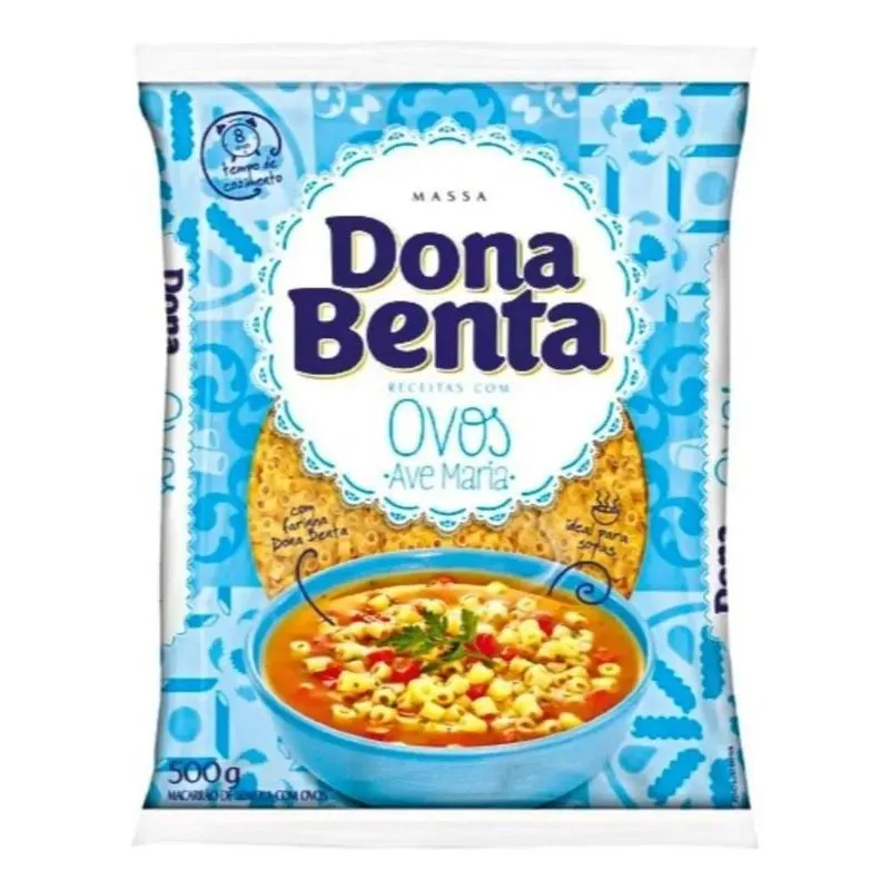 Macarrão De Sêmola Com Ovos Ave Maria Dona Benta Pacote 500g