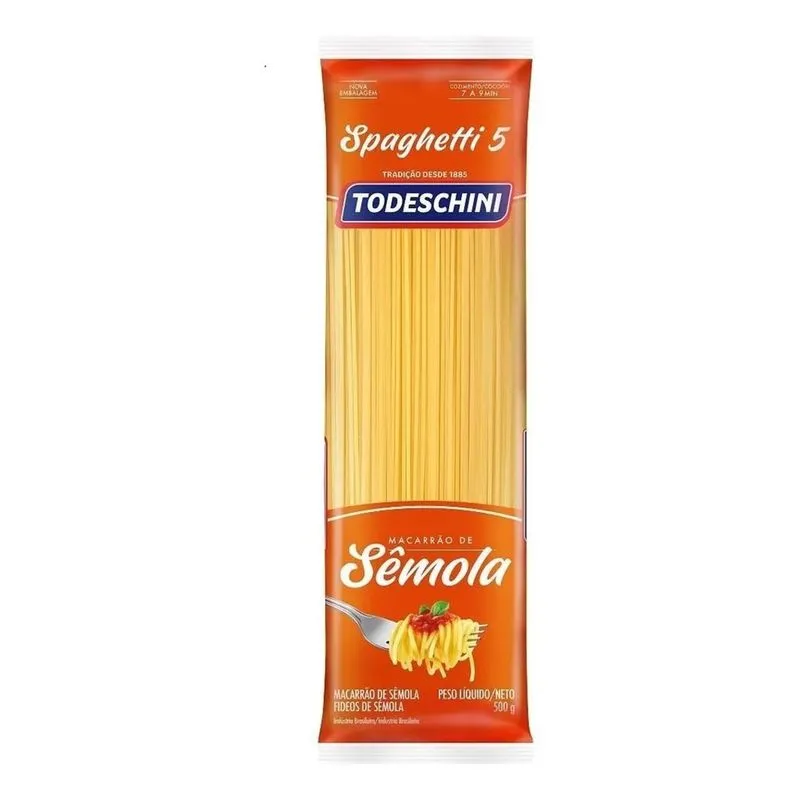 Macarrão Espaguete Sêmola Todeschini 500g