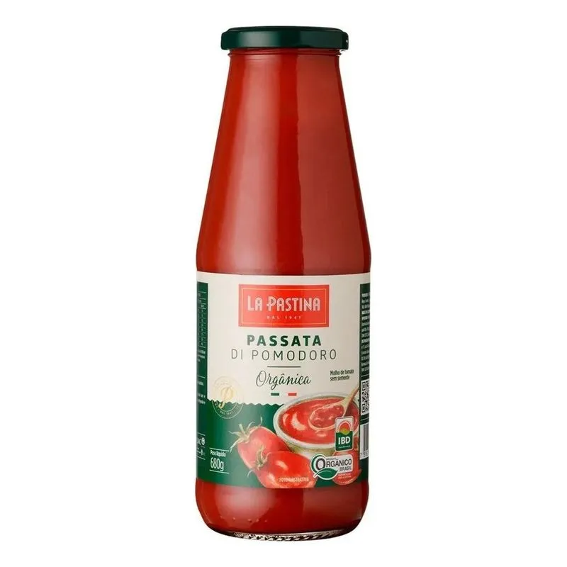 Molho Passata Orgânico La Pastina 680g