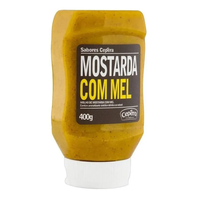 Mostarda Com Mel Sabores Cepêra Squeeze 400g