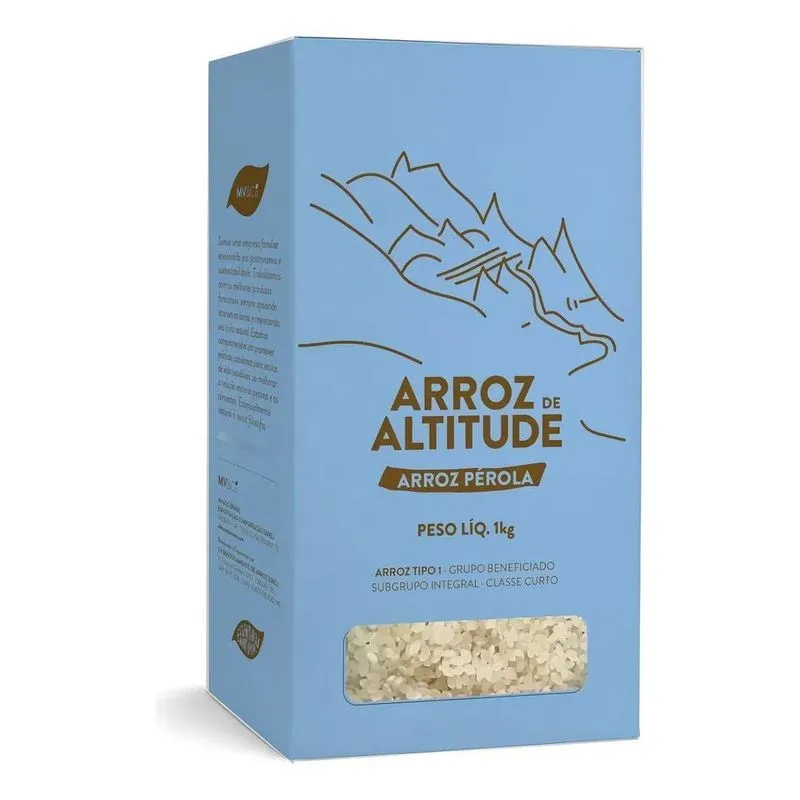 Arroz Pérola Para Paella 1kg - Grão Curto, Soltinho E Especi