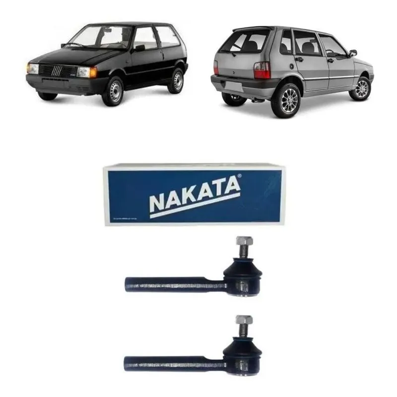 5x Par Terminal Direção Fiat Uno 92/2012 Nakata N6012