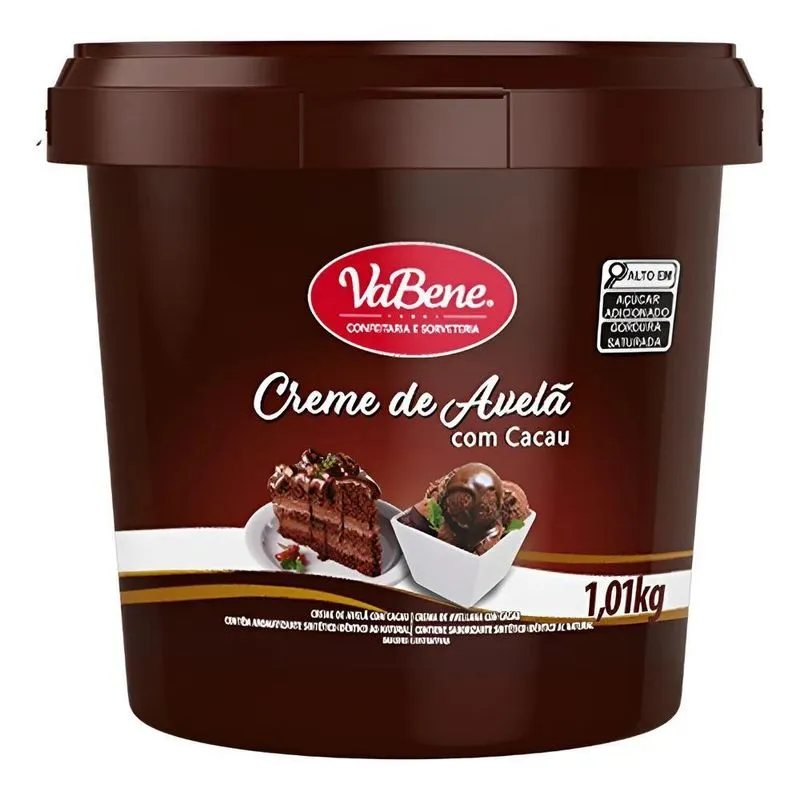 Creme De Avela Com Cacau 1,01kg Vabene - Não Nutella