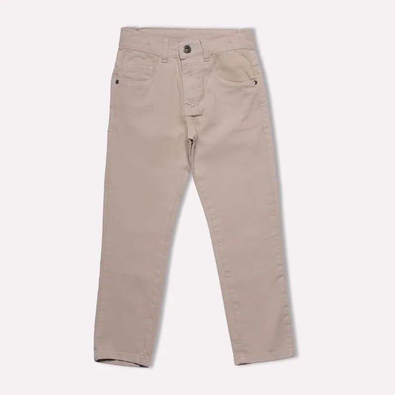 Calça Infantil Menino Jeans Mania Kids MK3355.AREIA.4