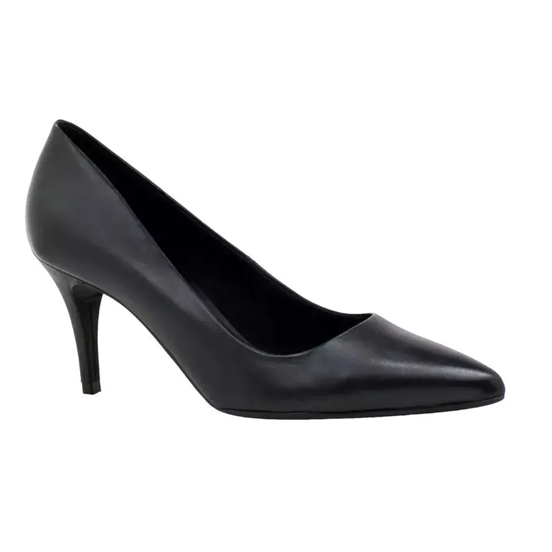 Scarpin feminino bottero 353701 em couro salto fino 7,5 cm