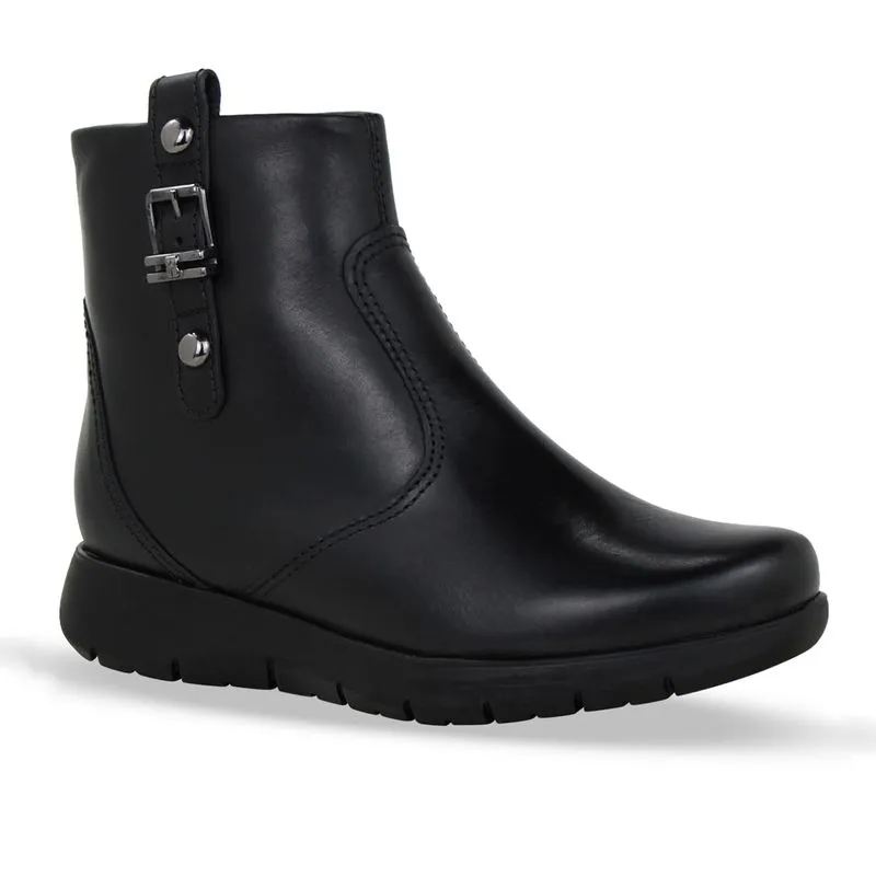 Bota Cano Baixo Couro Atanado Napoli Preto 38