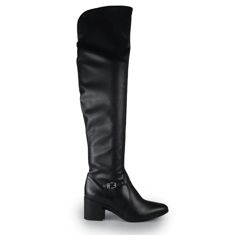 Bota Over Bottero Feminina 346912 COURO NP RAVENA/PRET 39