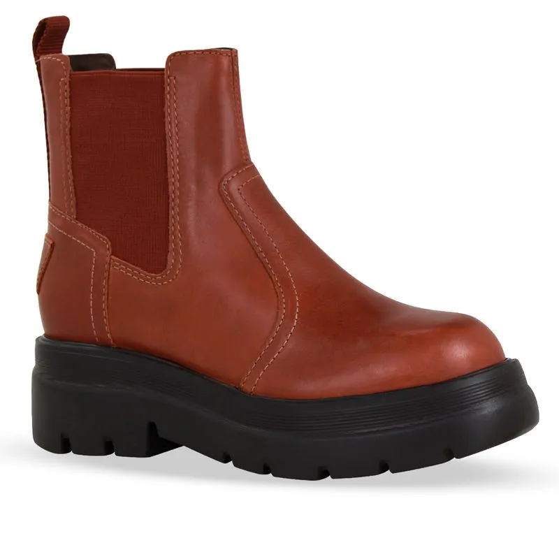 Bota Coturno Couro Atanado Napoli Conhaque 39