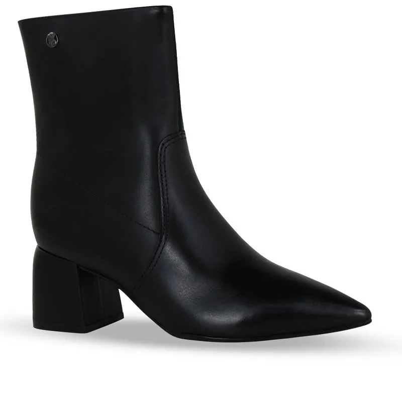 Bota Cano Baixo Couro Atanado Napoli Preto 40