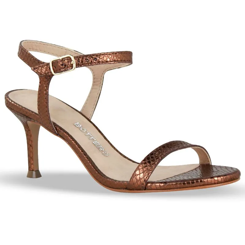 Sandália Couro Bronze 36