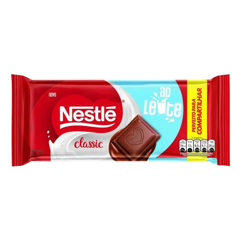 Nestlé Chocolate Ao Leite Classic Chocolate Classic Nestlé L