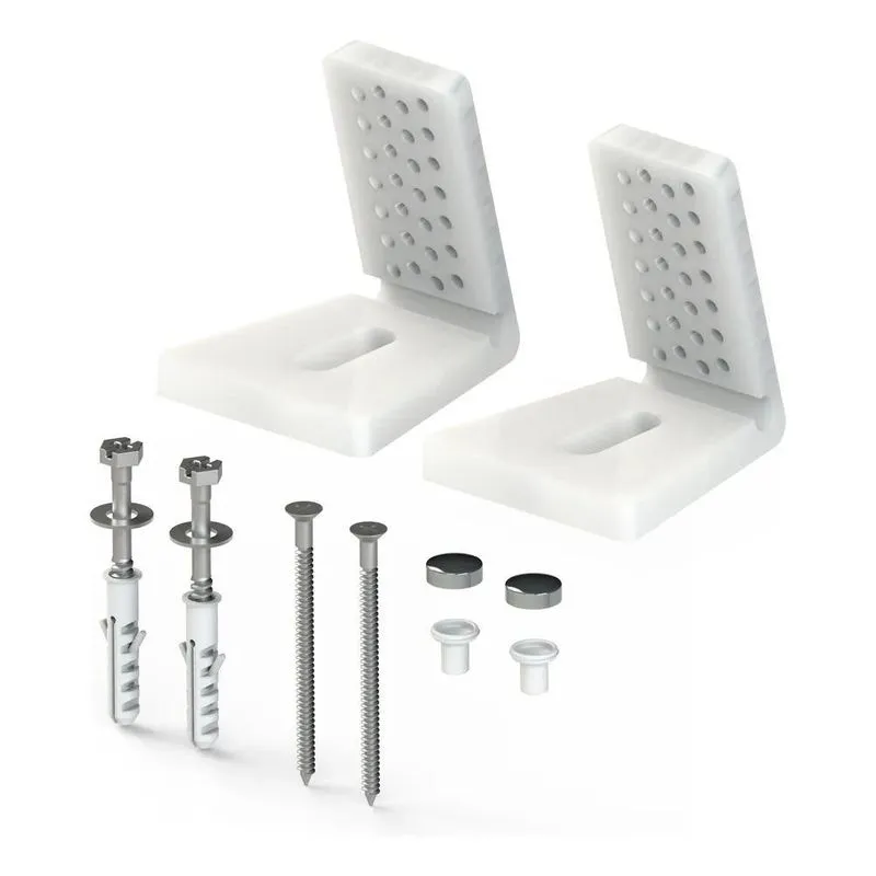 10x Kit Parafuso Fixação Lateral Completo Para Vasos E Baci