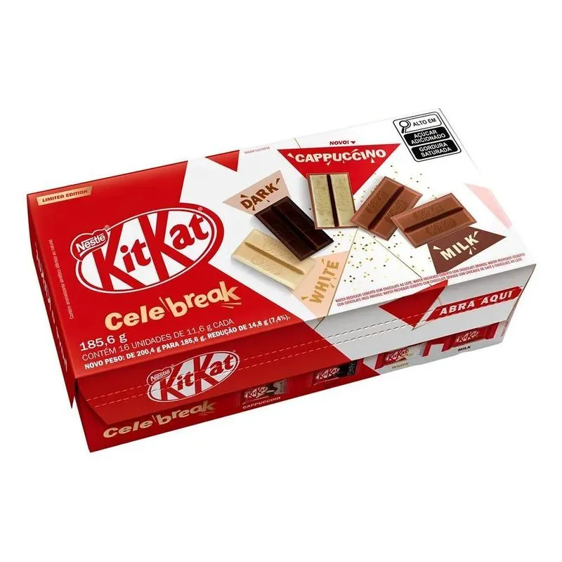 Nestlé Kitkat Celebreak - Chocolate Branco, Chocolate Ao Lei
