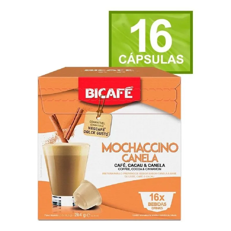 Bicafé Dolce Gusto Mochaccino Canela - 16 - Unidade - 1
