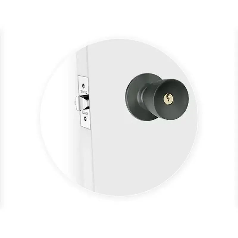 5x Fechadura Tubular Porta Divisória Soprano 90mm Preto
