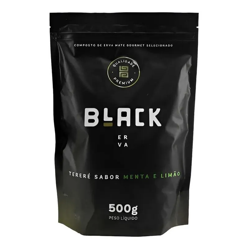 Erva Mate Terere Black Erva 500g - Menta E Limão
