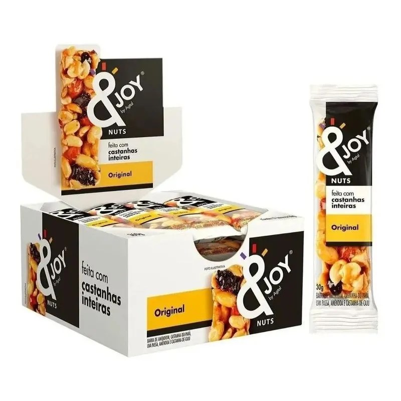Barra Cereal Mixed Nuts &amp;joy Agtal Caixa 12 X 30g