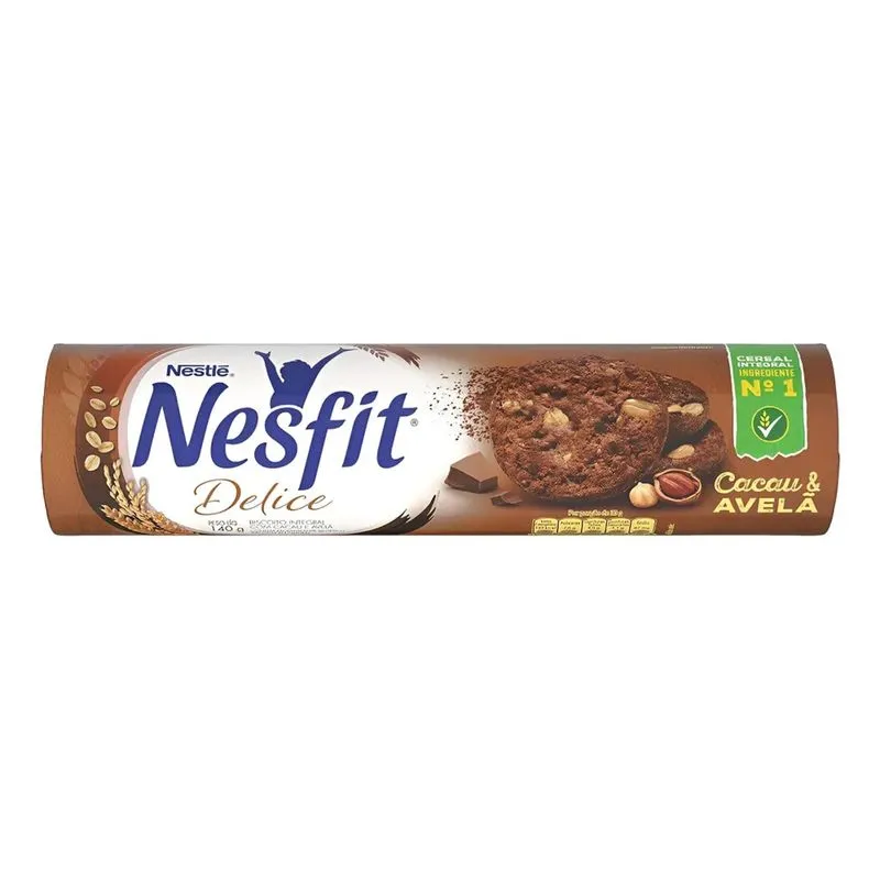 Nestlé Nesfit Biscoito Integral Delice Cacau &amp; Avelã Nesfit