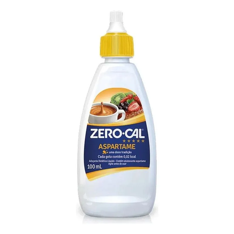 Adoçante Líquido Aspartame Zero Cal Frasco 100ml