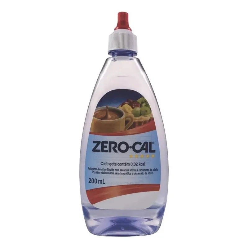 Adoçante Zero Cal Líquido Sem Glúten 200 Ml