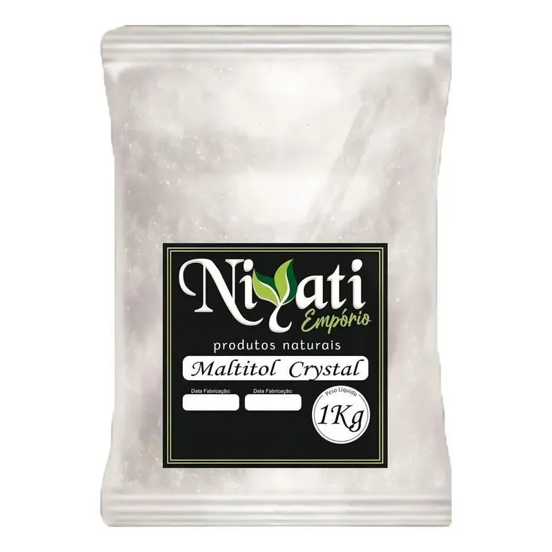Maltitol Cristal Puro 1 Kg Adoçante Natural - Niyati