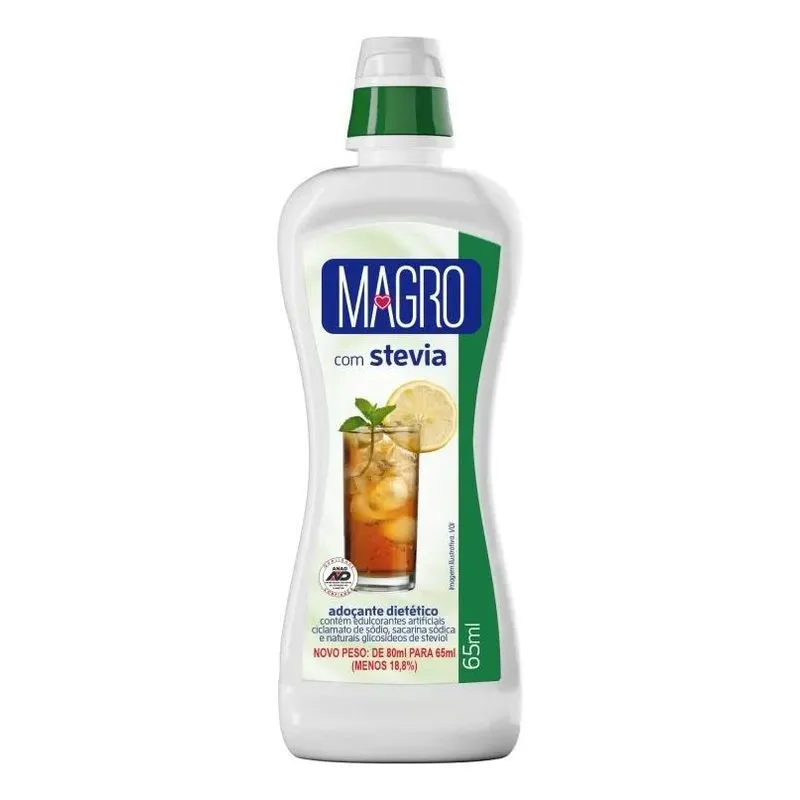 Adoçante Líquido Com Stevia Magro Zero Calorias