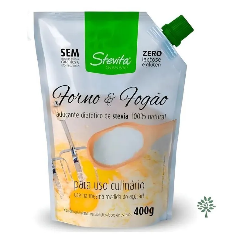 Adoçante Dietético De Stévia Culinário Forno E Fogão 400g