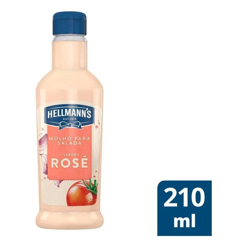 Hellmann's Rosé Aderezo 210ml Molho Para Salada