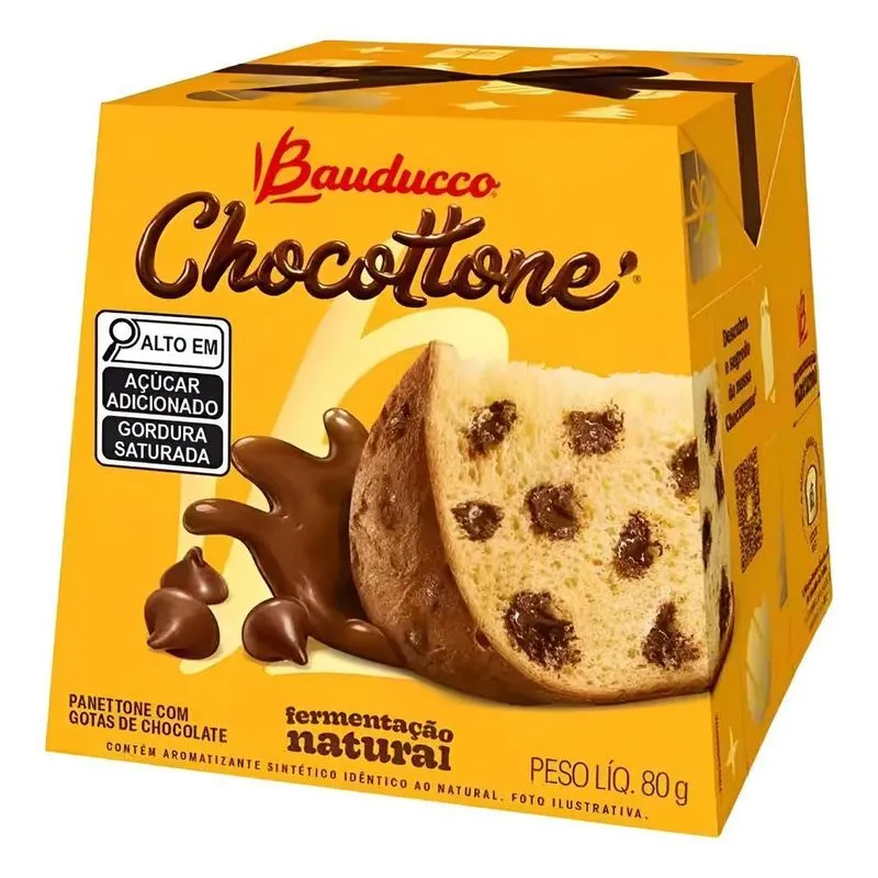 Mini Chocottone Bauducco Com 80g - Chocotone
