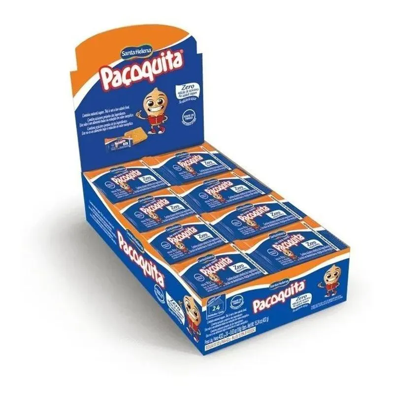 Pacoca Pacoquita Zero Embrulhada 18gr Santa Helena Com 24 Pç
