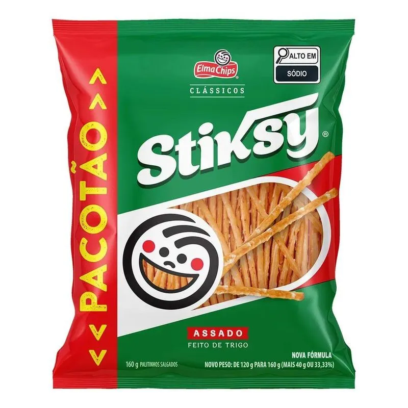 Palitinho Salgado Elma Chips Stiksy 160g