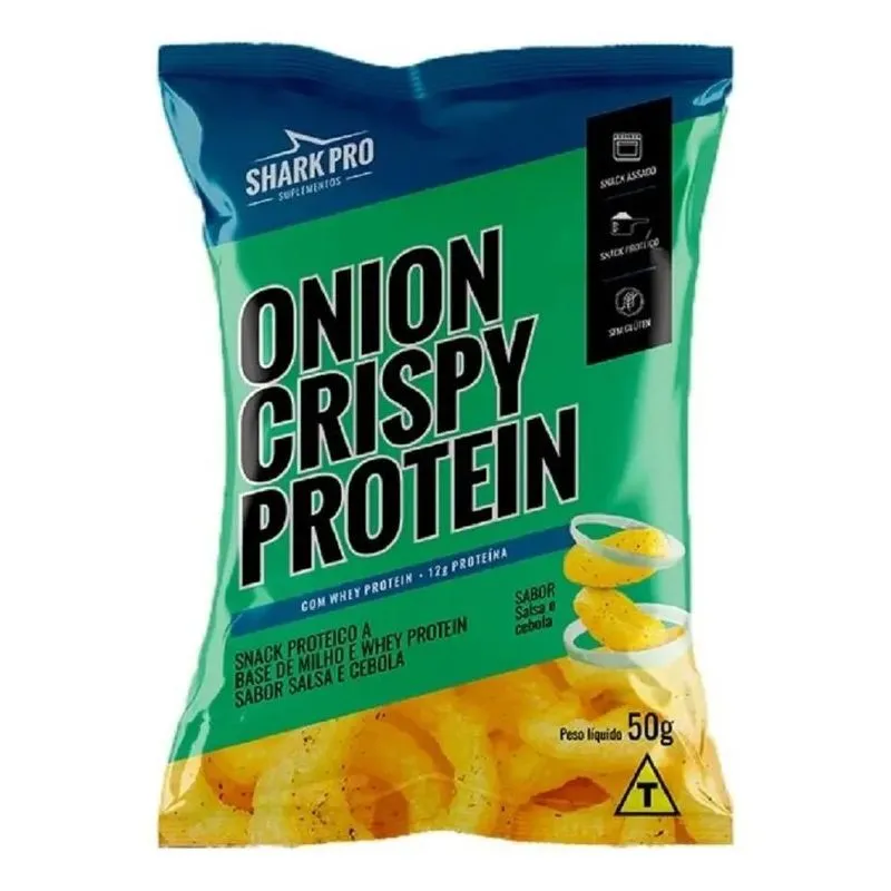 Snack Proteico Cebola E Salsa Shark Pro Whey Protein 50g
