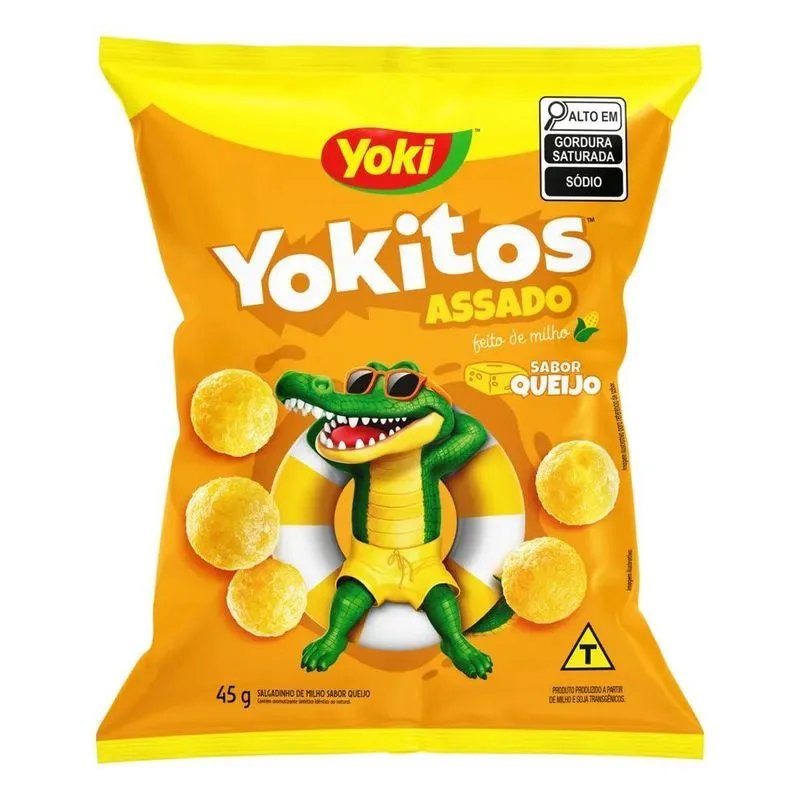 Salgadinho De Milho Queijo Bolinha Yoki Yokitos Pacote 45g