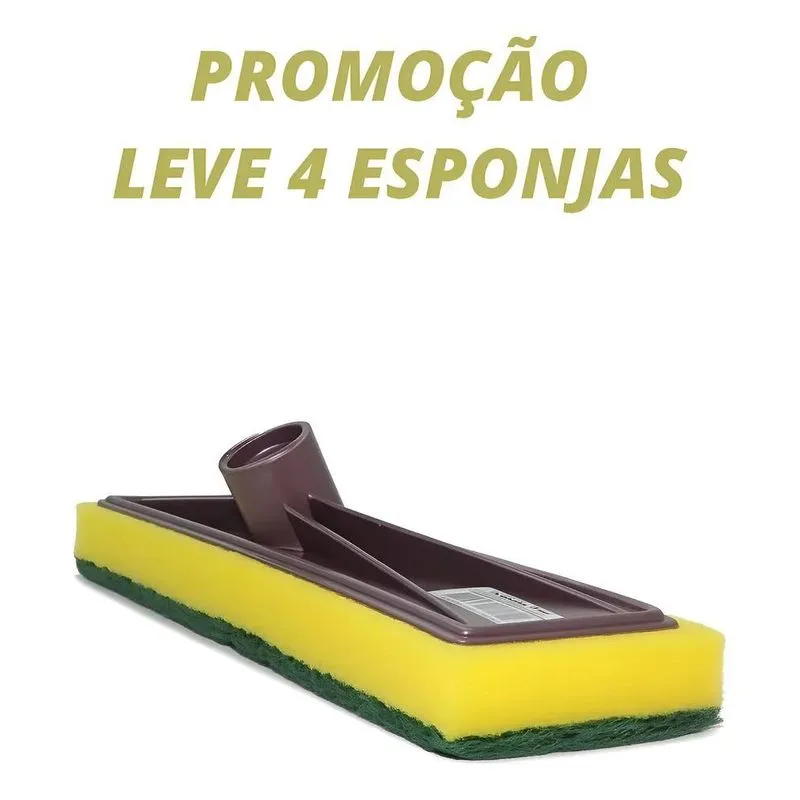 Kit 4 Esponja Vassoura Lava Azulejo Sortido