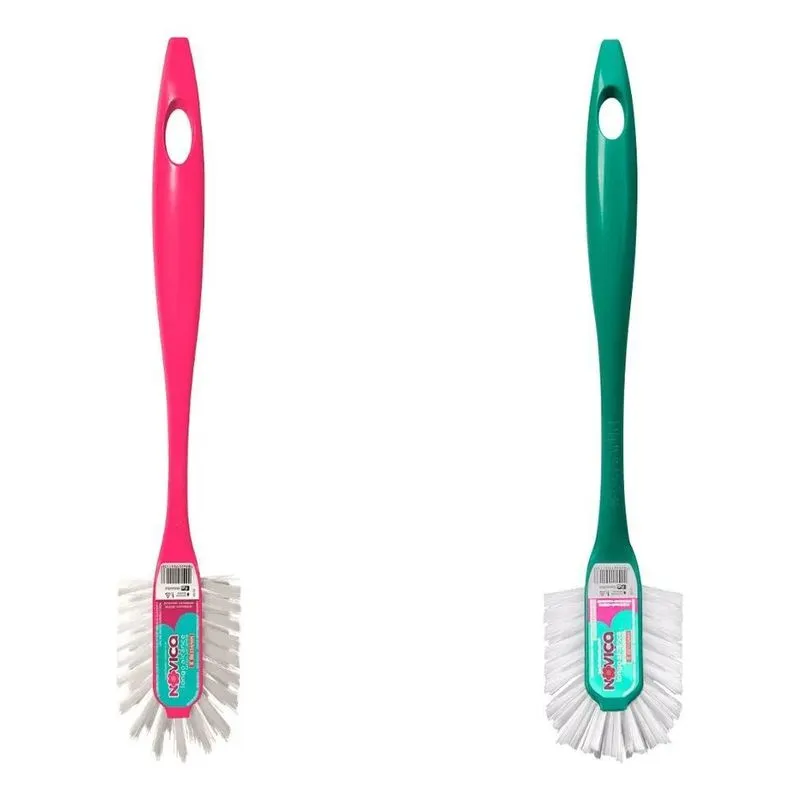 2x Escova Longo Alcance Multiuso Limpeza Cozinha Pia Banheir