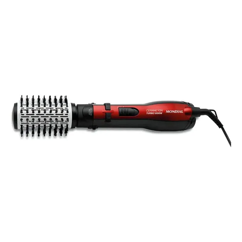 3x Escova Rotativa Giratória Elétrica De Cabelo Ceramic 1200