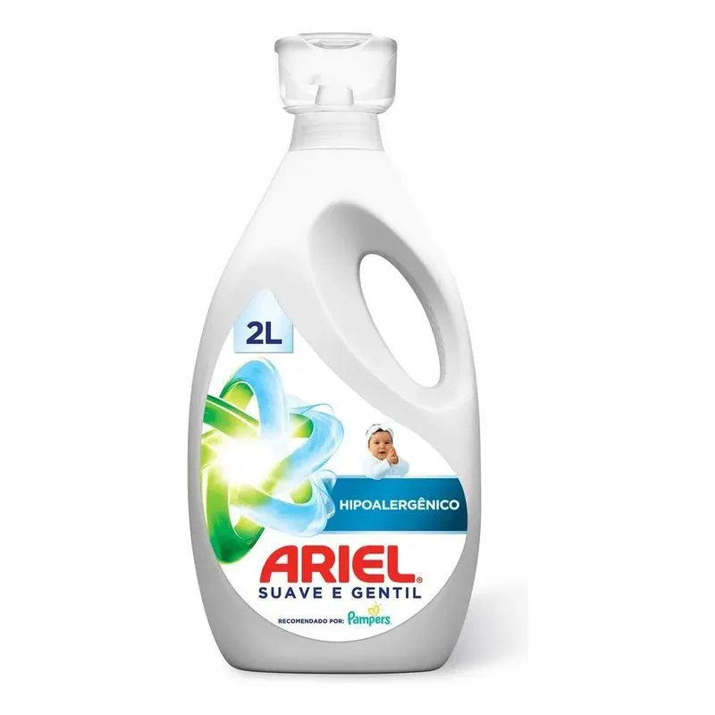 Sabão Líquido Ariel Suave E Gentil 2l